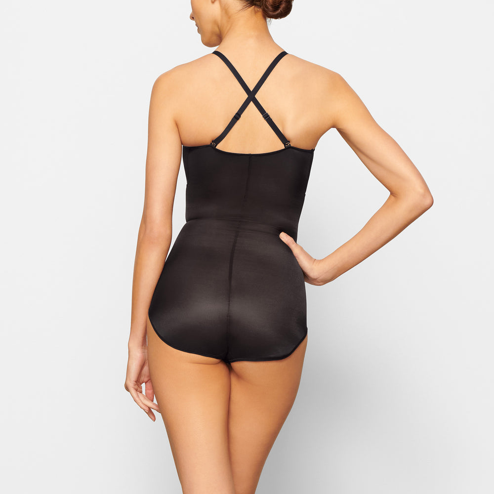 Skims BARELY THERE BODYSUIT BRIEF W/ SNAPS Bodysuit Zwart | 12FAGCEUZ