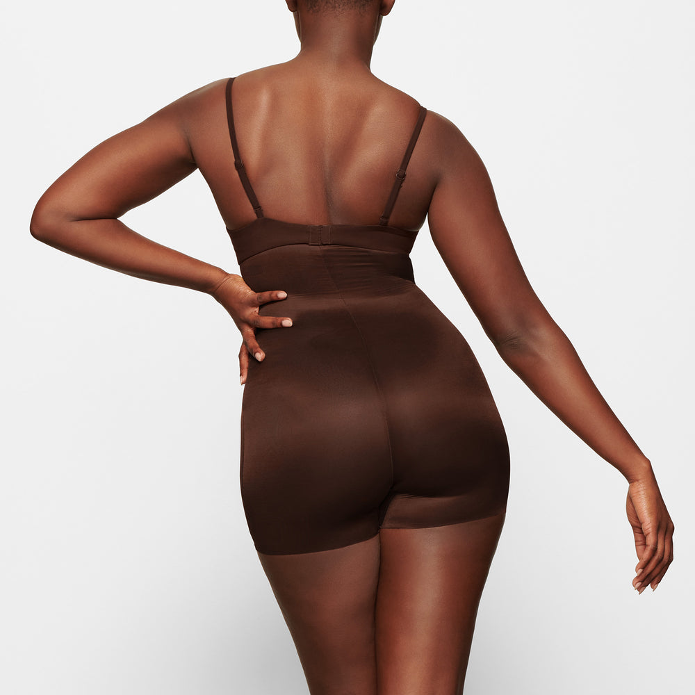 Skims BARELY THERE HIGH WAIST Korte Broek Chocola | 63EDSGFMB