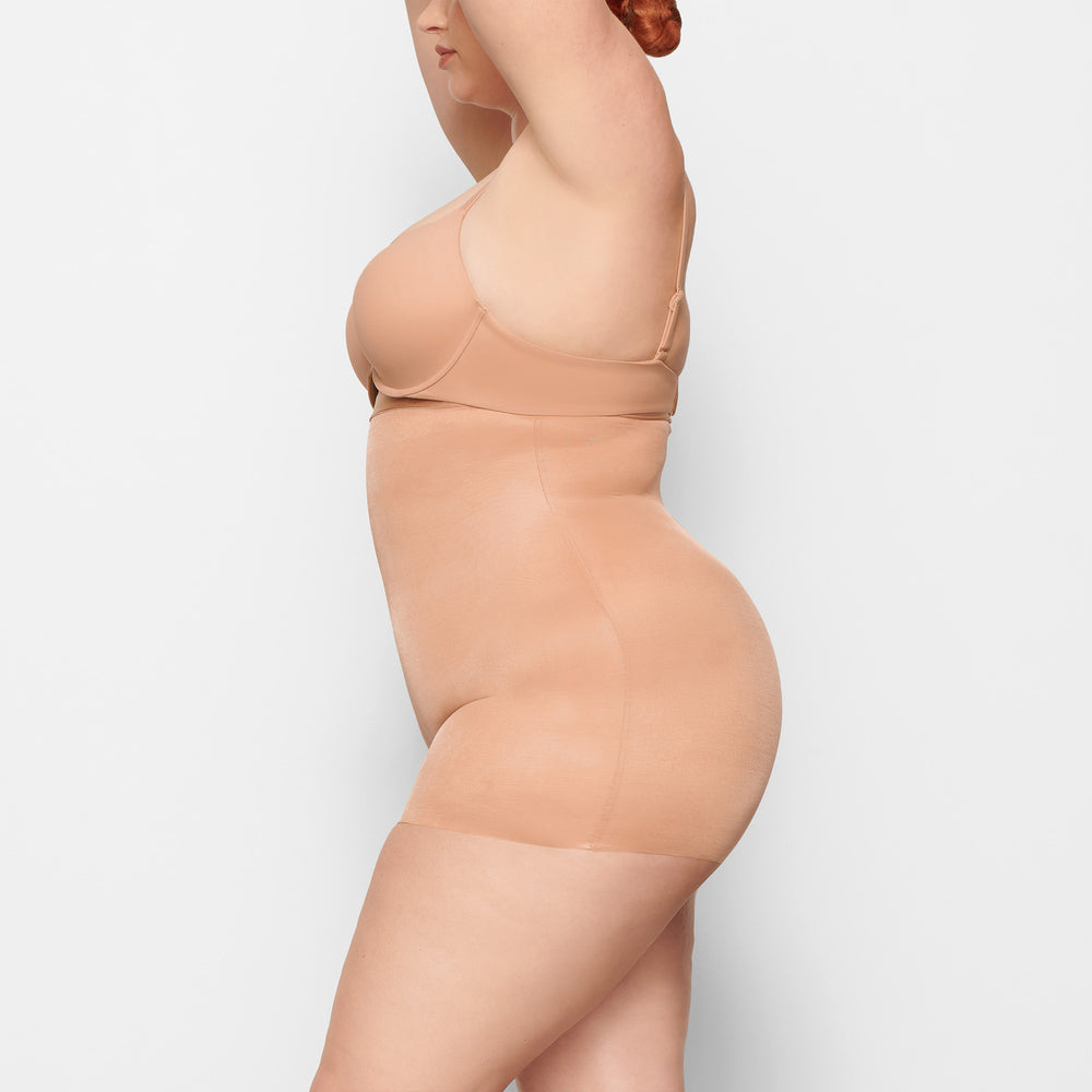 Skims BARELY THERE HIGH WAIST Korte Broek Beige | 95GBQSIOX