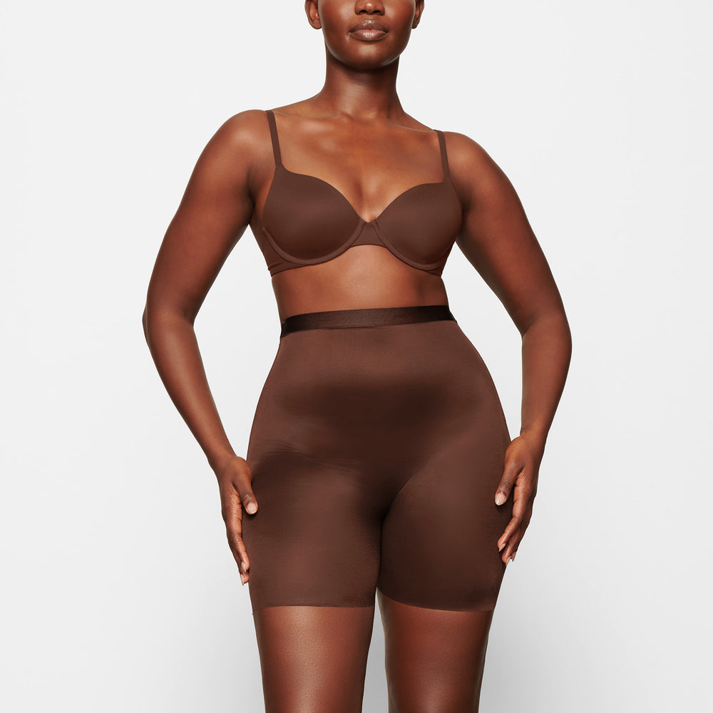 Skims BARELY THERE LOW BACK Korte Broek Chocola | 56INREZCP