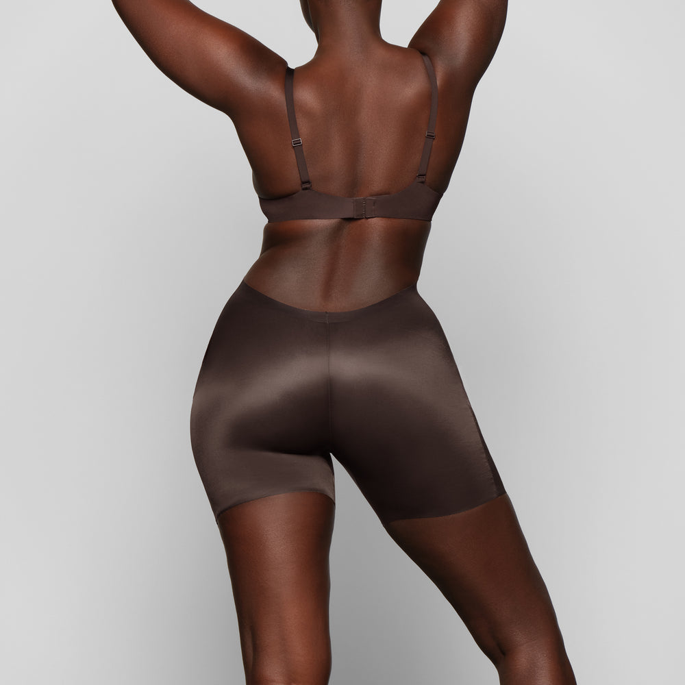 Skims BARELY THERE LOW BACK Korte Broek Koffie | 81SOXCNGQ