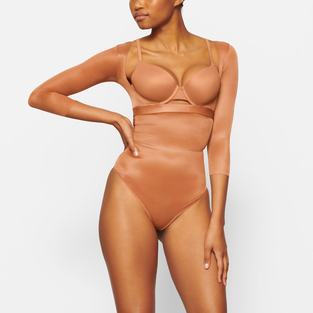 Skims BARELY THERE OPEN Arm Shapewear Abrikoos | 95ZJYHGBI