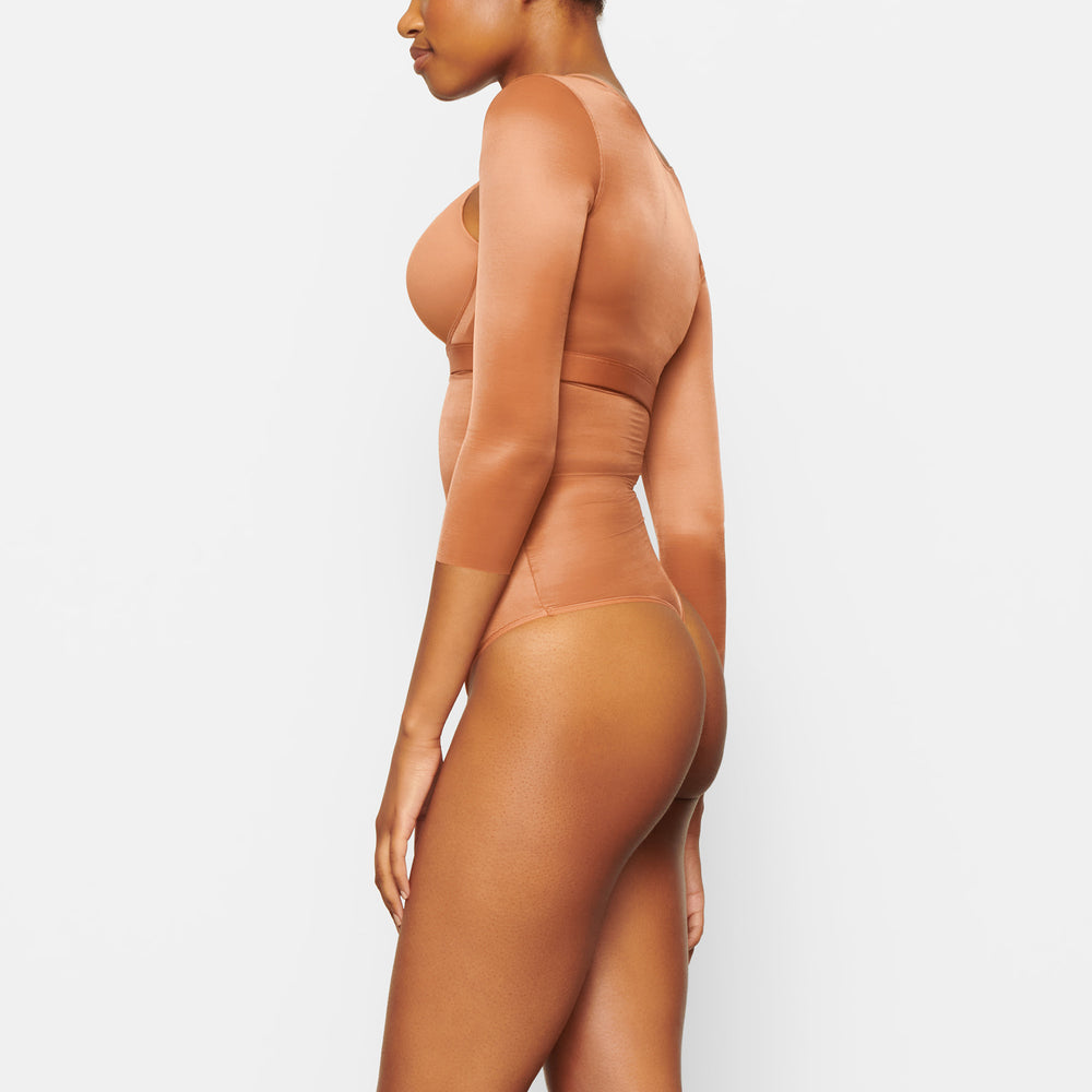 Skims BARELY THERE OPEN Arm Shapewear Abrikoos | 95ZJYHGBI