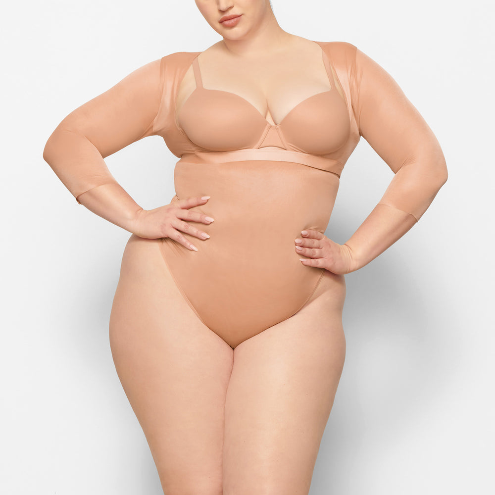 Skims BARELY THERE OPEN Arm Shapewear Beige | 13TAKQEXV