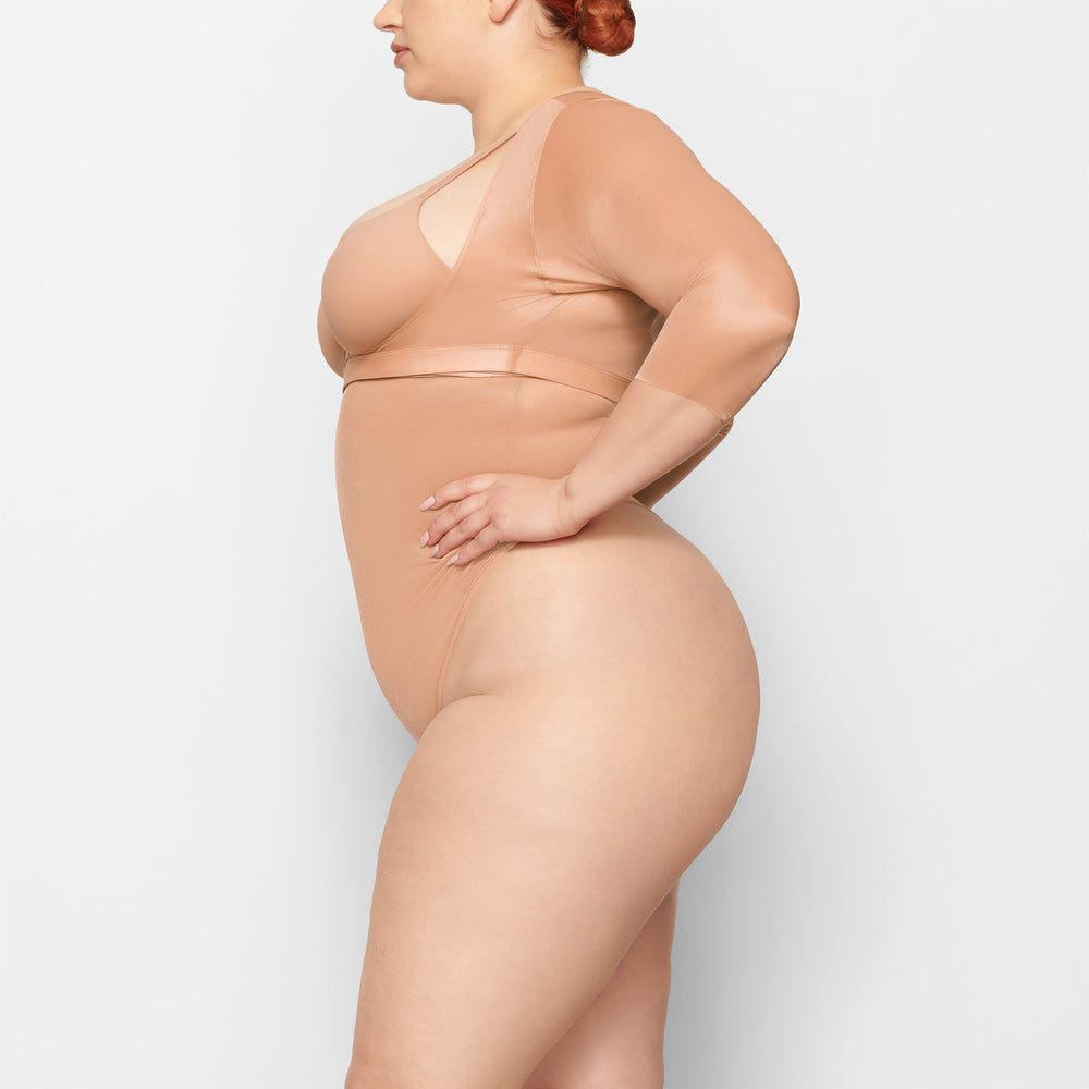 Skims BARELY THERE OPEN Arm Shapewear Beige | 13TAKQEXV