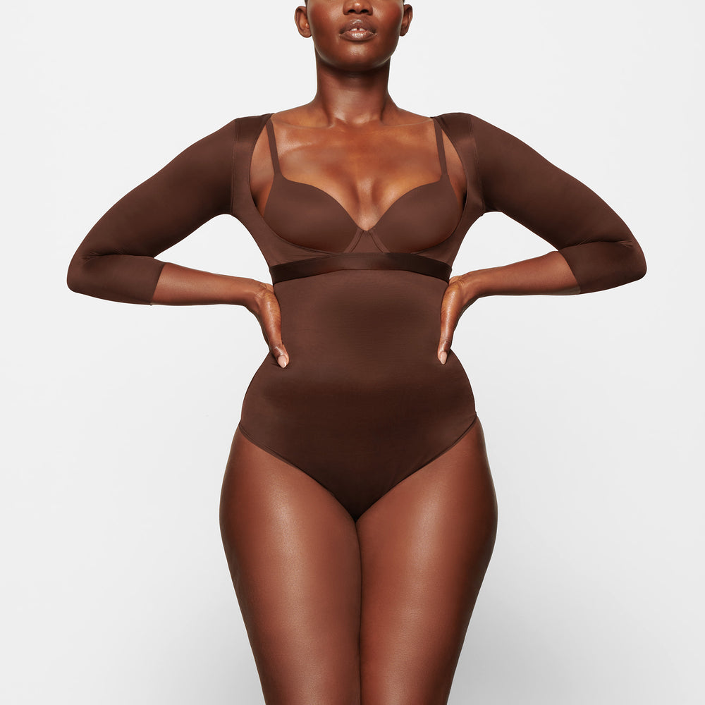 Skims BARELY THERE OPEN Arm Shapewear Chocola | 94FOLHCIA