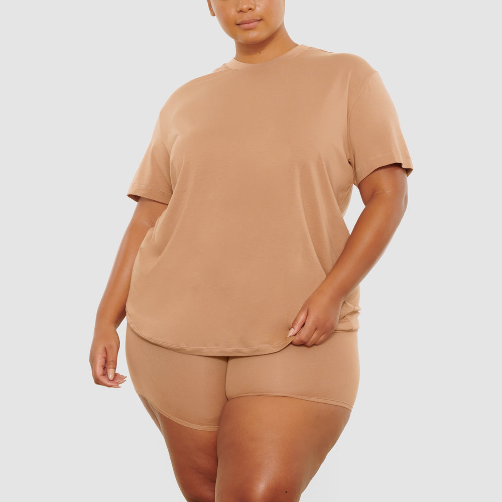 Skims BOYFRIEND T-shirt Abrikoos | 38VFHAMYD