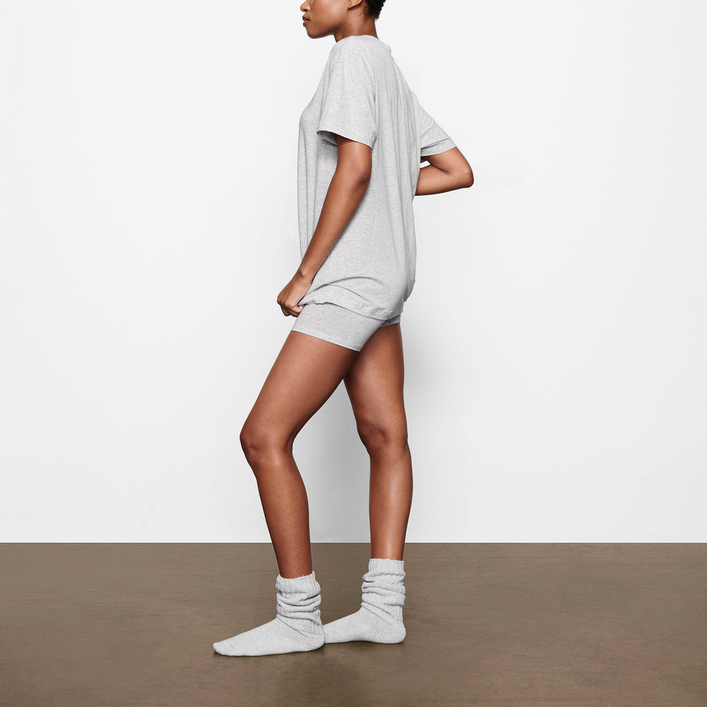 Skims BOYFRIEND T-shirt Lichtgrijs | 48OUSJLAT