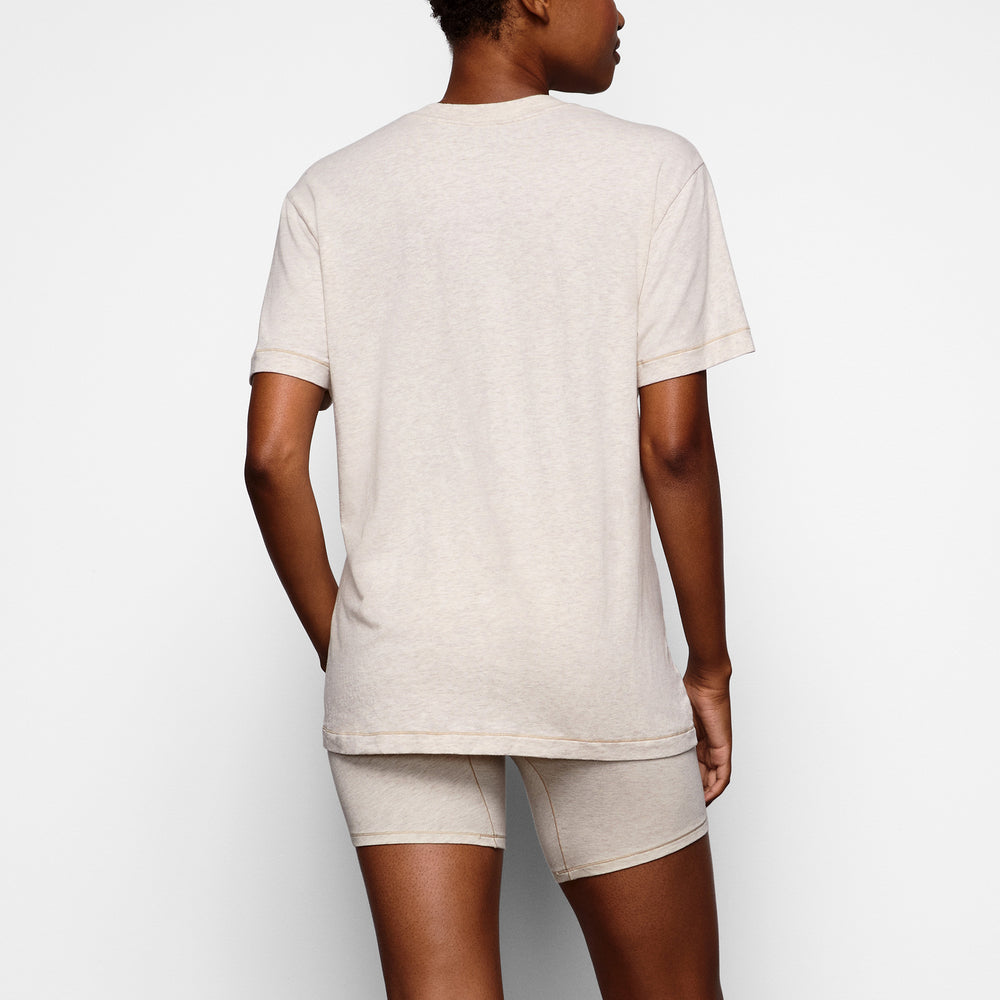 Skims BOYFRIEND T-shirt Wit | 63WVZBQTS