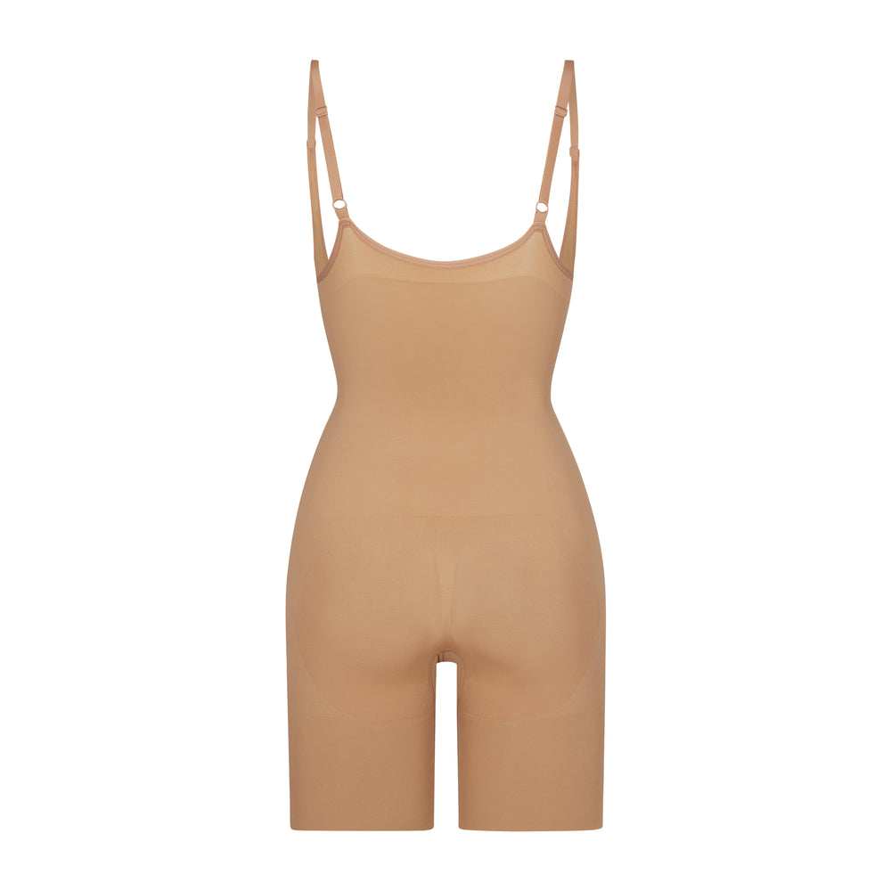 Skims BUTT ENHANCING Open Bust Bodysuit Beige | 18PRJIYZQ