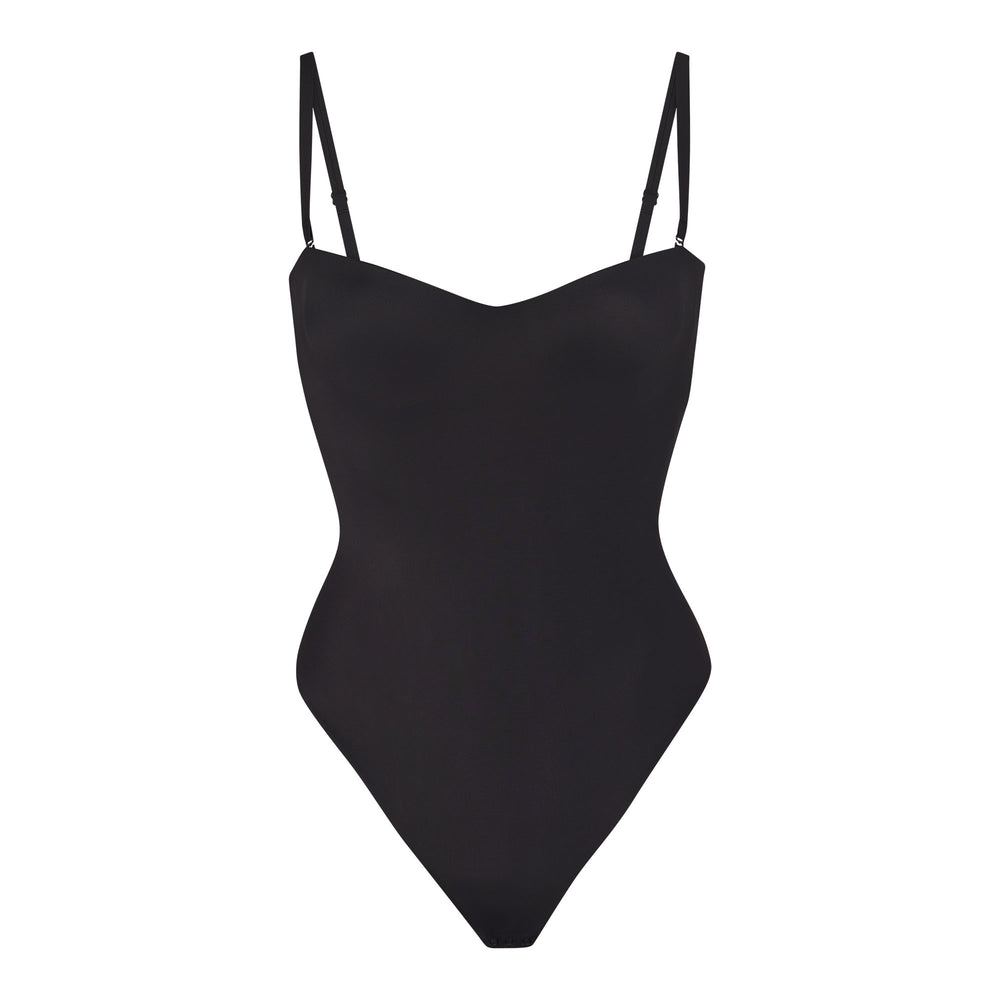 Skims CONTOUR LIFT STRAIGHT NECK Bodysuit Zwart | 49ZCFVBOG