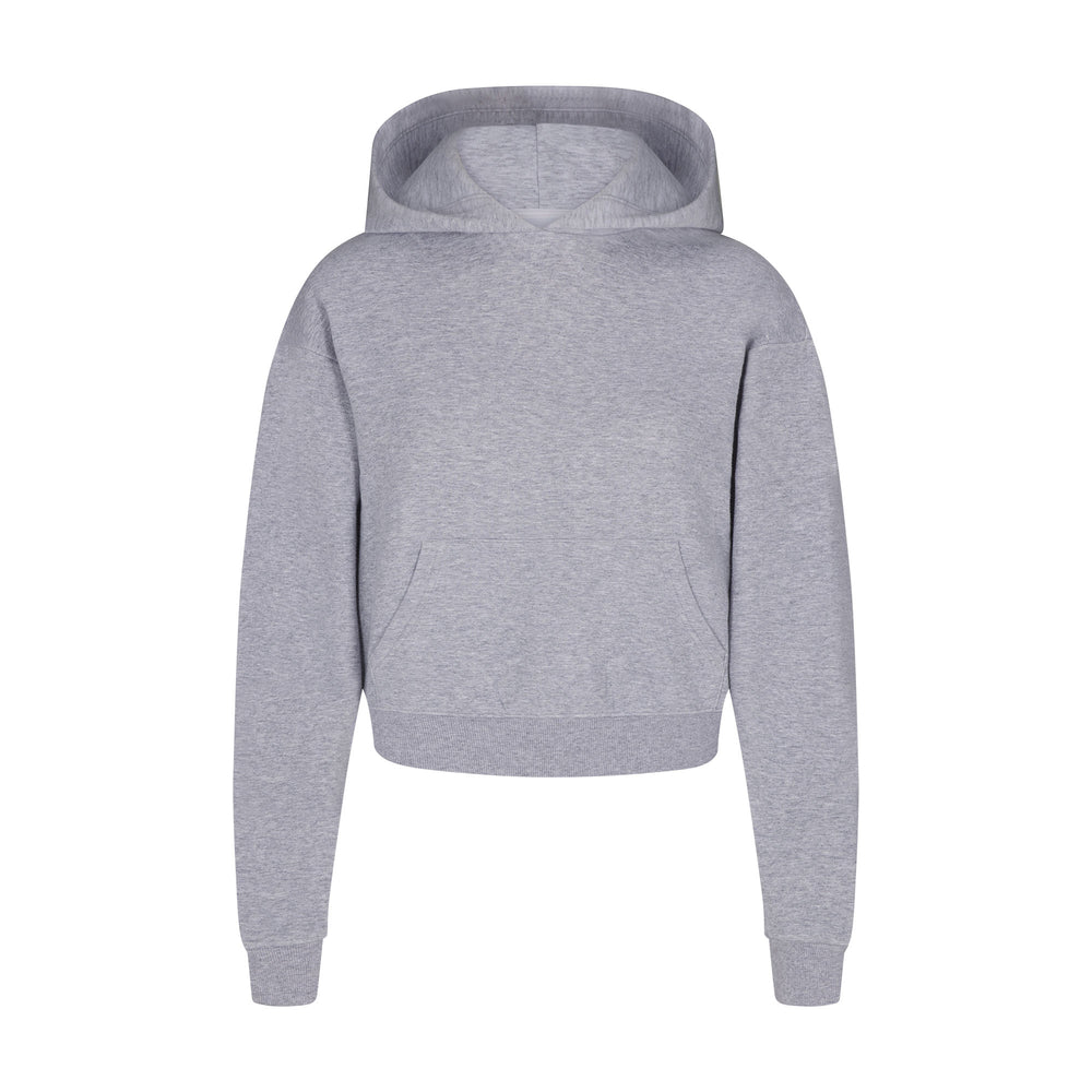 Skims COTTON FLEECE PULLOVER Hoodie Grijs | 37ASILKGD
