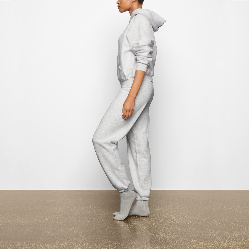 Skims COTTON FLEECE PULLOVER Hoodie Lichtgrijs | 84KBPXQYA