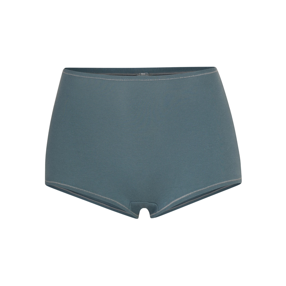 Skims COTTON JERSEY Boy Short Blauw | 63ZNIDKYV