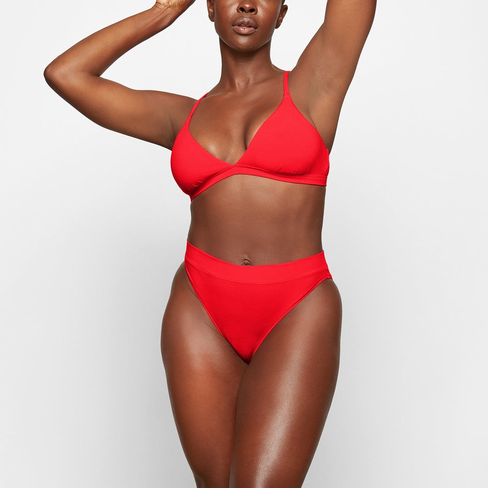 Skims COTTON JERSEY CHEEKY Tanga Rood | 27RLDSJUY