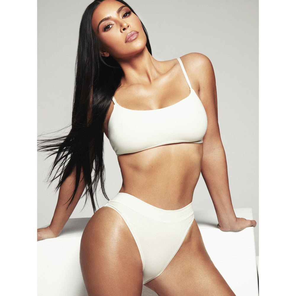 Skims COTTON JERSEY CHEEKY Tanga Wit | 60VRTUIJO