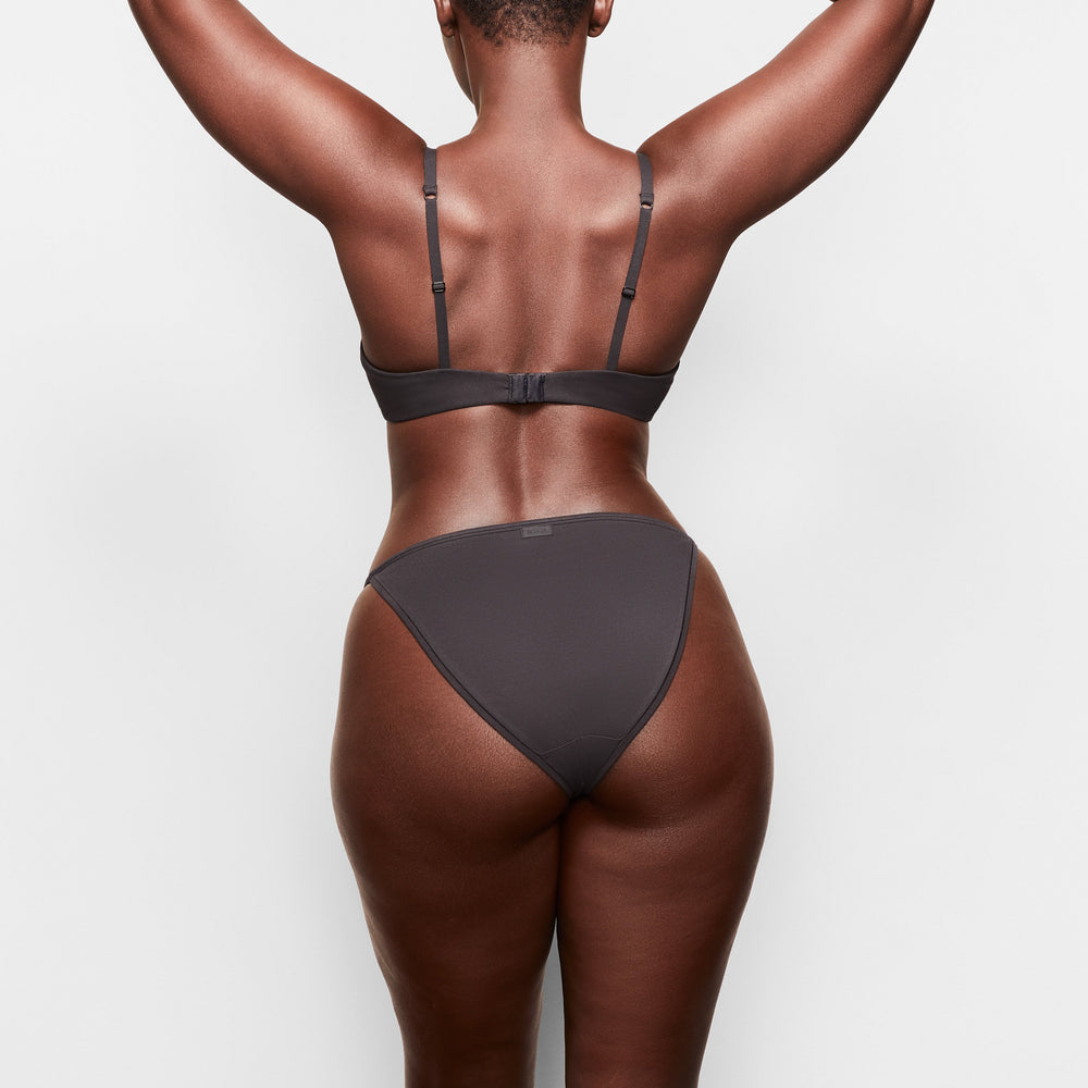 Skims COTTON JERSEY STRING Bikini Zwart | 45XBRJCAK
