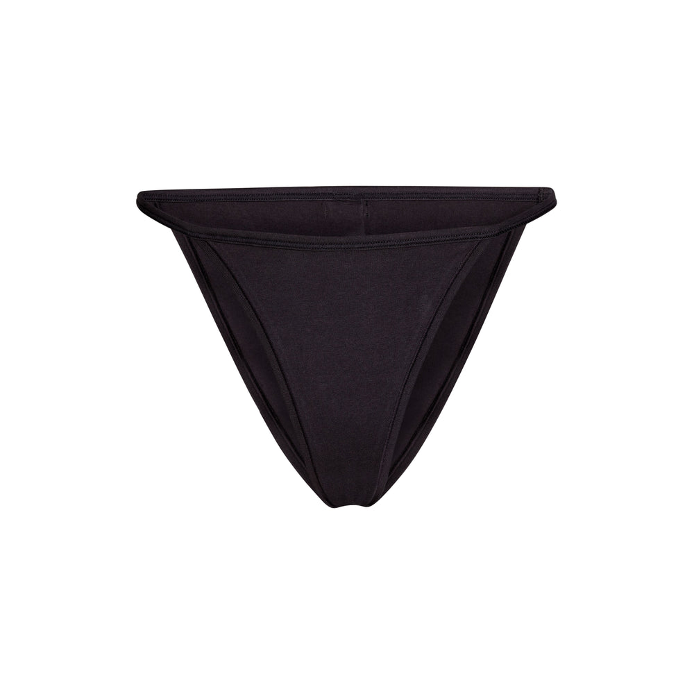 Skims COTTON JERSEY STRING Bikini Zwart | 45XBRJCAK