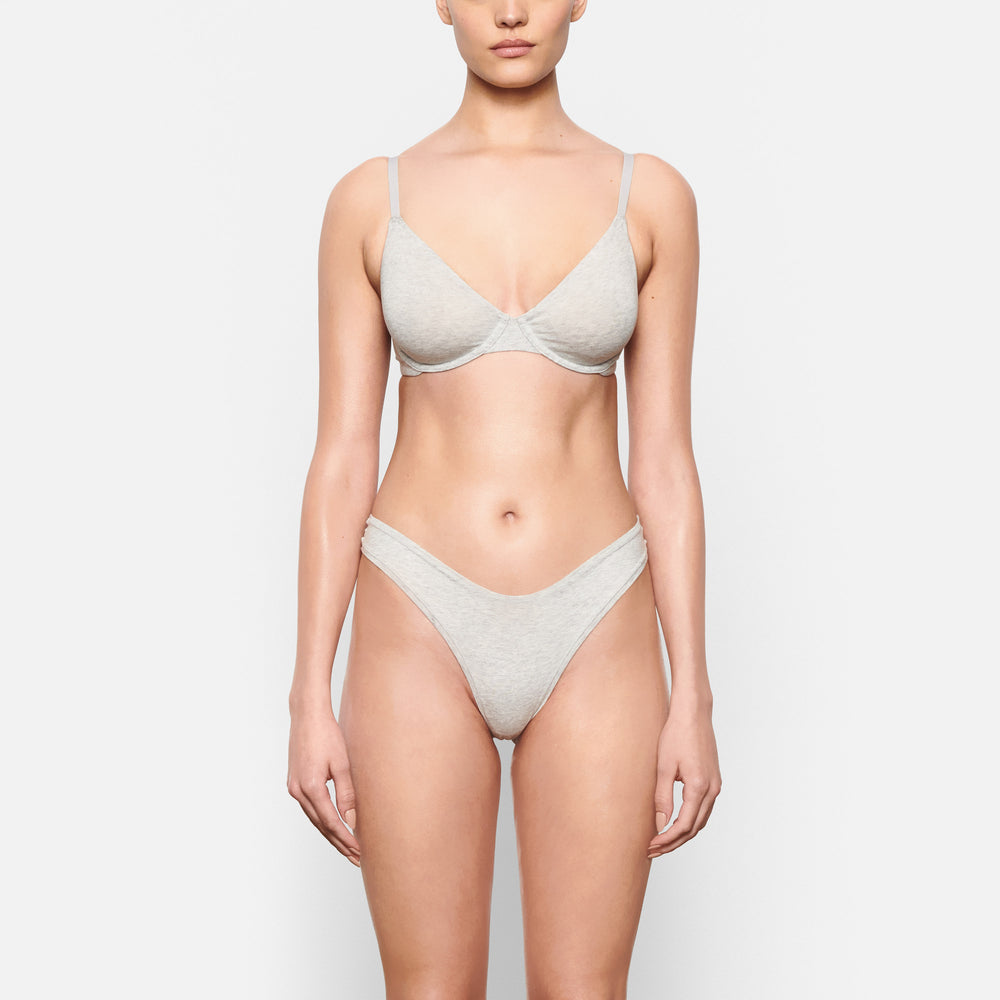 Skims COTTON JERSEY T-shirt Bra Lichtgrijs | 20RNAEKZT