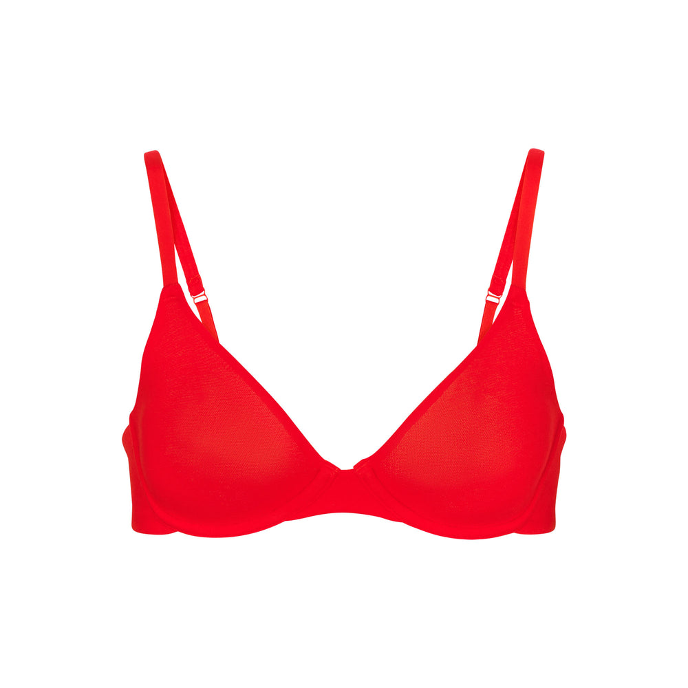 Skims COTTON JERSEY T-shirt Bra Rood | 92QIKRDXN
