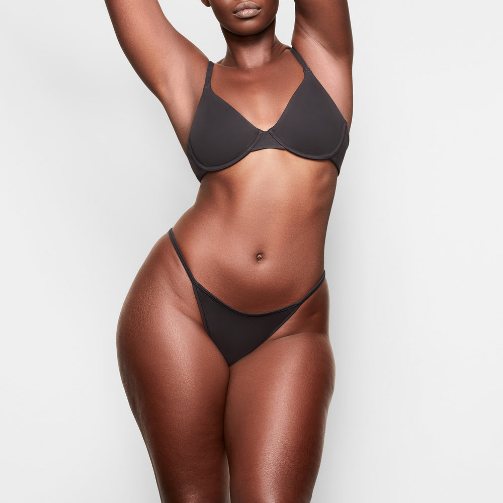 Skims COTTON JERSEY T-shirt Bra Zwart | 47JGTWYBL