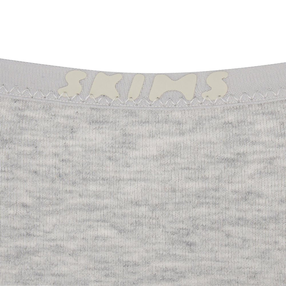 Skims COTTON LOGO Cotton Bodysuit Lichtgrijs | 24IDJTMWX