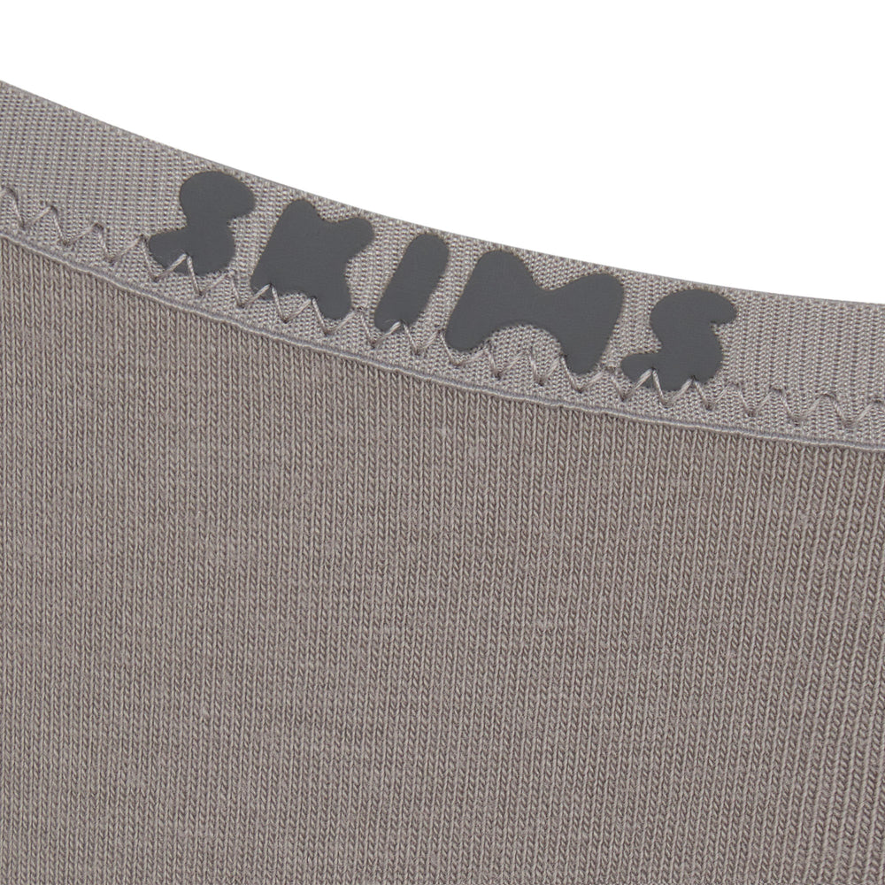 Skims COTTON LOGO HIGH LEG Bikini Grijs | 71QXLWHMC