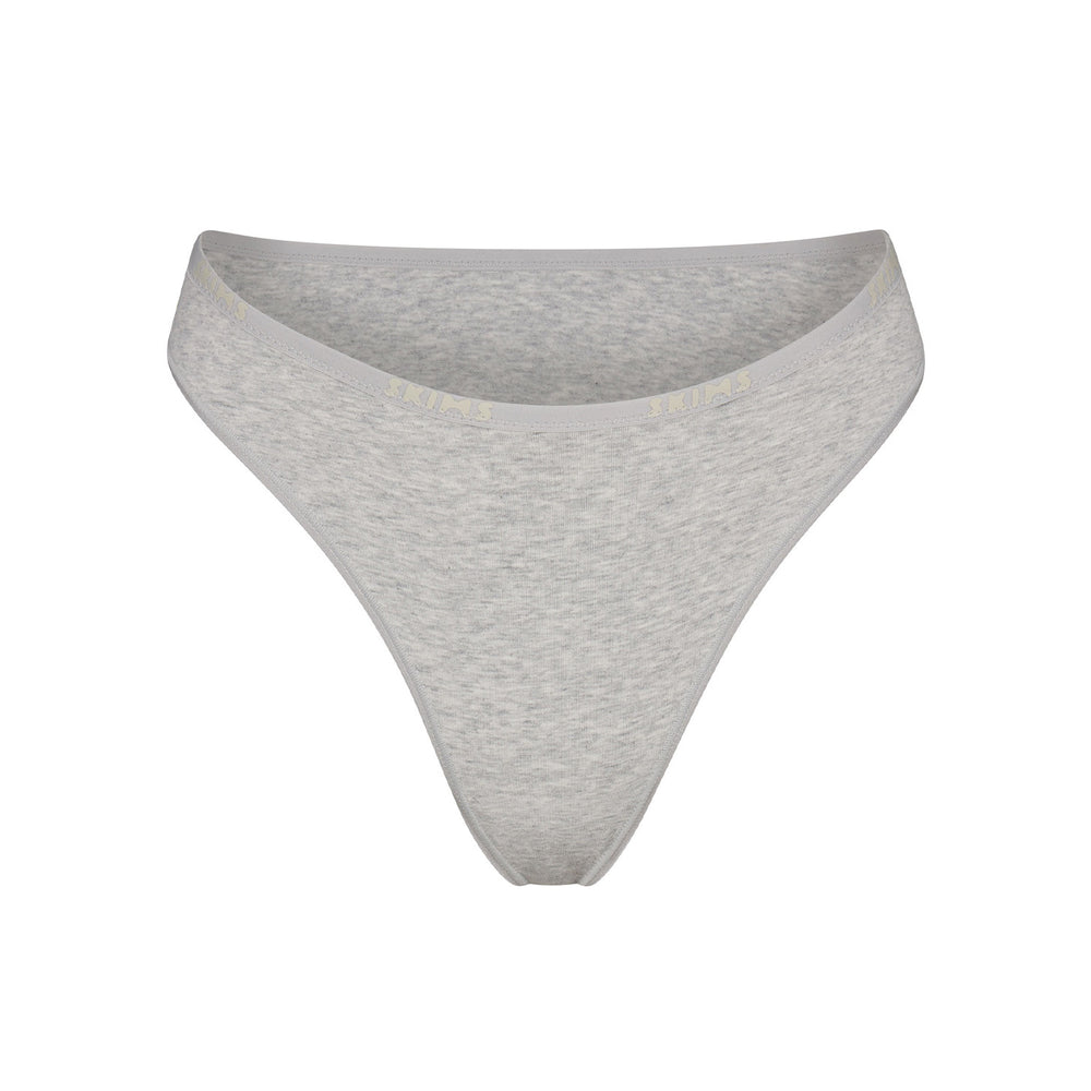 Skims COTTON LOGO HIGH LEG Bikini Lichtgrijs | 86ALRQXPF