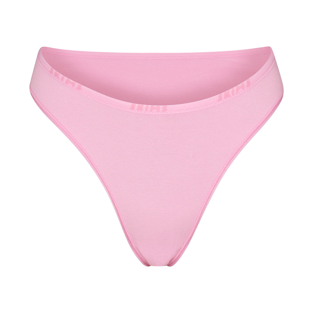 Skims COTTON LOGO HIGH LEG Bikini Roze | 93NEWDQFX