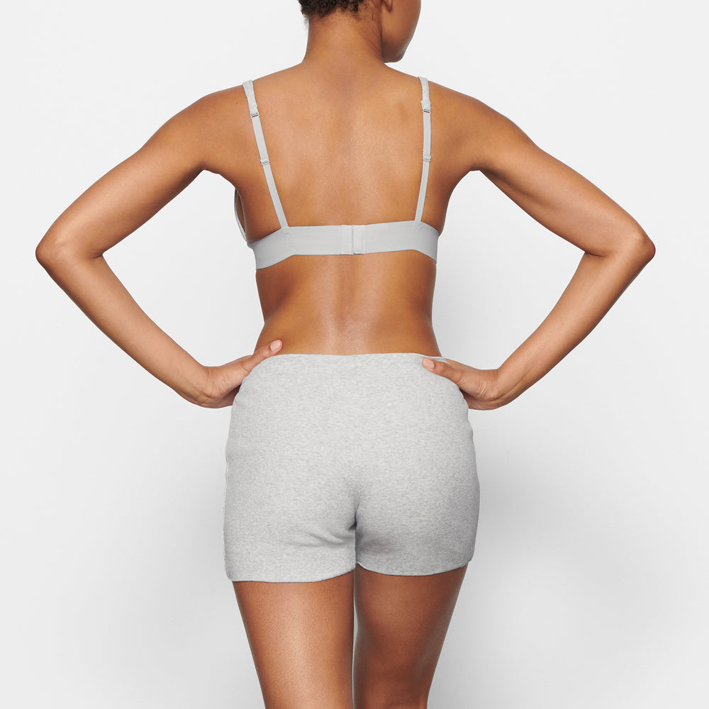 Skims COTTON RIB DRAWSTRING Korte Broek Lichtgrijs | 32SQGYLRM