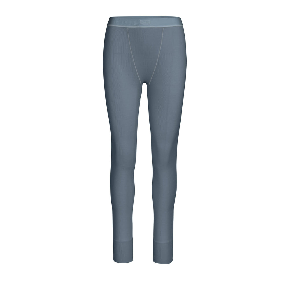 Skims COTTON RIB Leggings Blauw | 02GYCWKNB