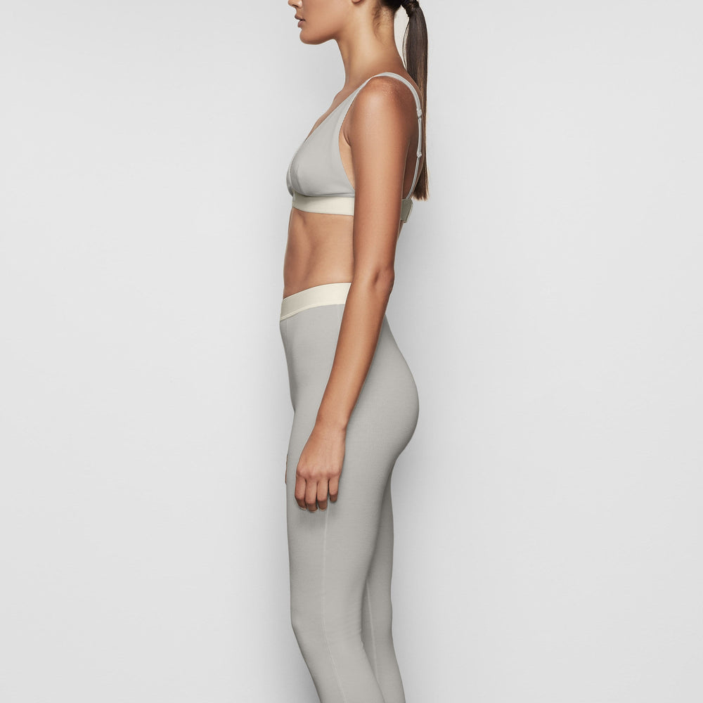 Skims COTTON RIB Leggings Blauw | 93REAWTIG