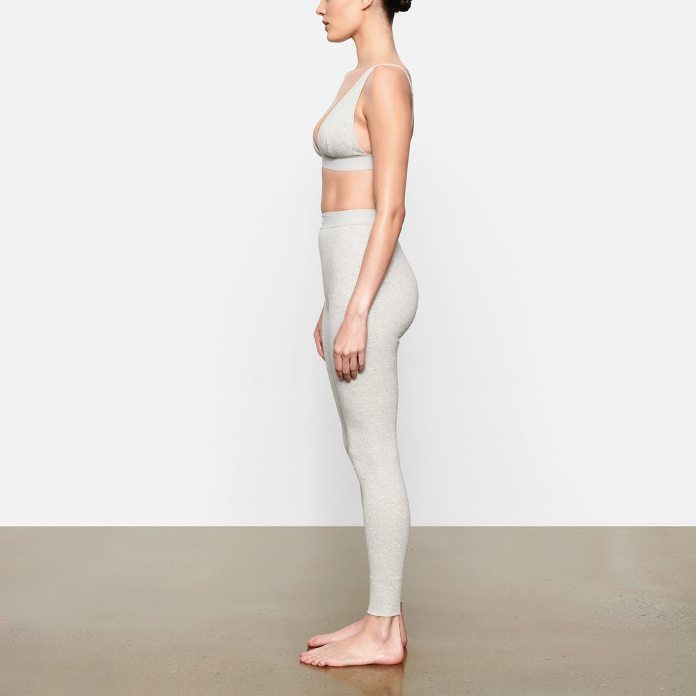 Skims COTTON RIB Leggings Lichtgrijs | 53DTPRNZO