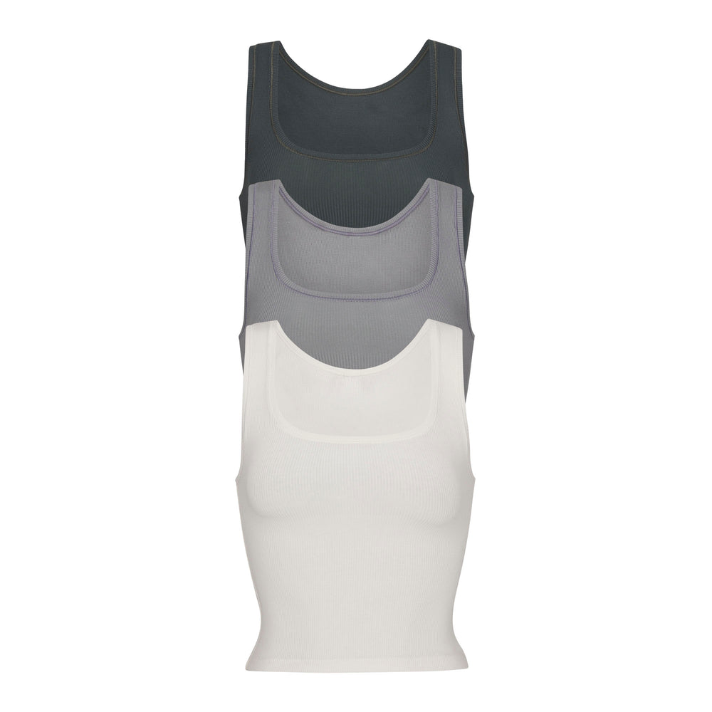 Skims COTTON RIB Pack Tank Diepgekleurd | 24JSAZCUI