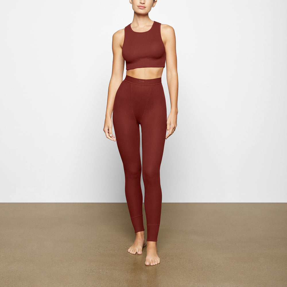 Skims COTTON RIB SUPER CROP Tank Dieprood | 83CRBDSQK