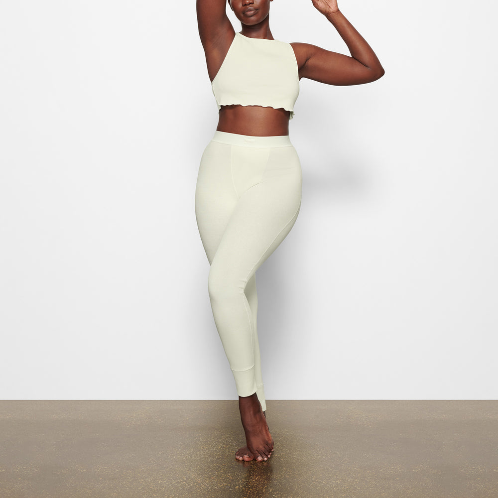 Skims COTTON RIB SUPER CROP Tank Wit | 08BZTEUJL