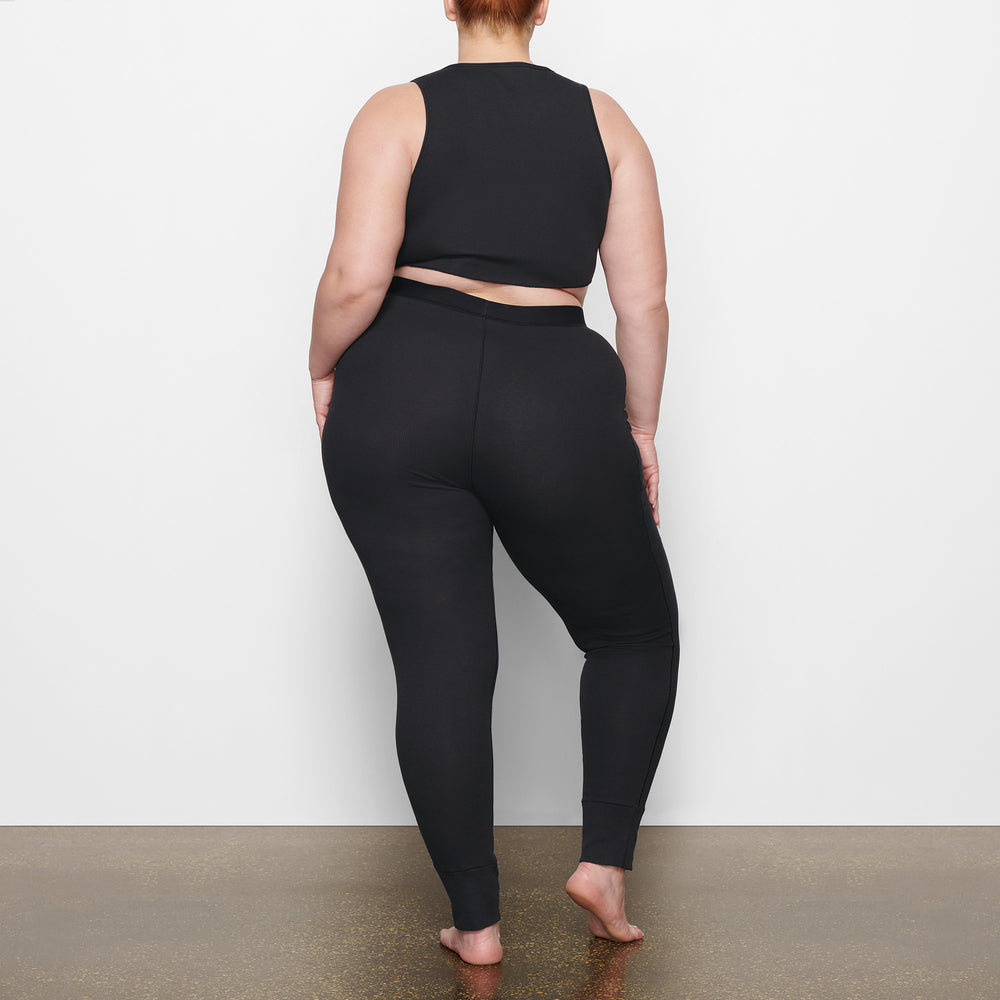 Skims COTTON RIB SUPER CROP Tank Zwart | 07FSHNMBE