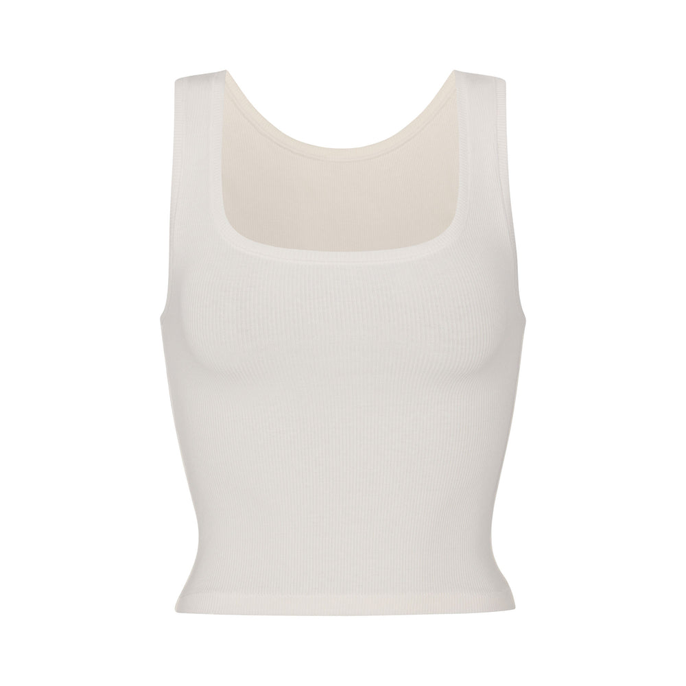 Skims COTTON RIB Tank Wit | 08LWOEZMJ