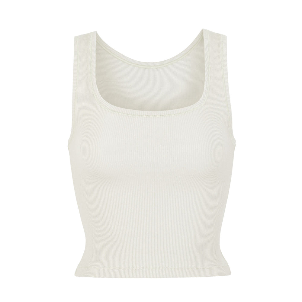 Skims COTTON RIB Tank Wit | 30LXVKCJN