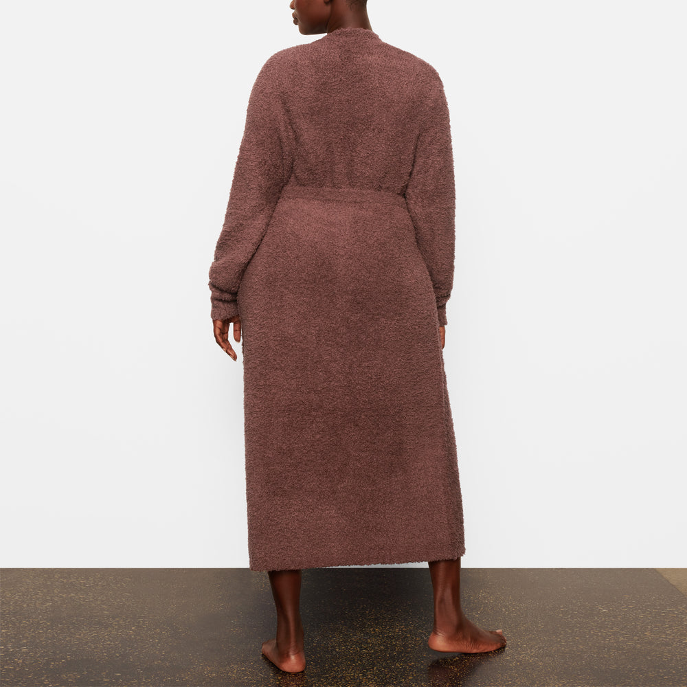 Skims COZY KNIT Badjas Donkerrood | 42ZUXVEIT