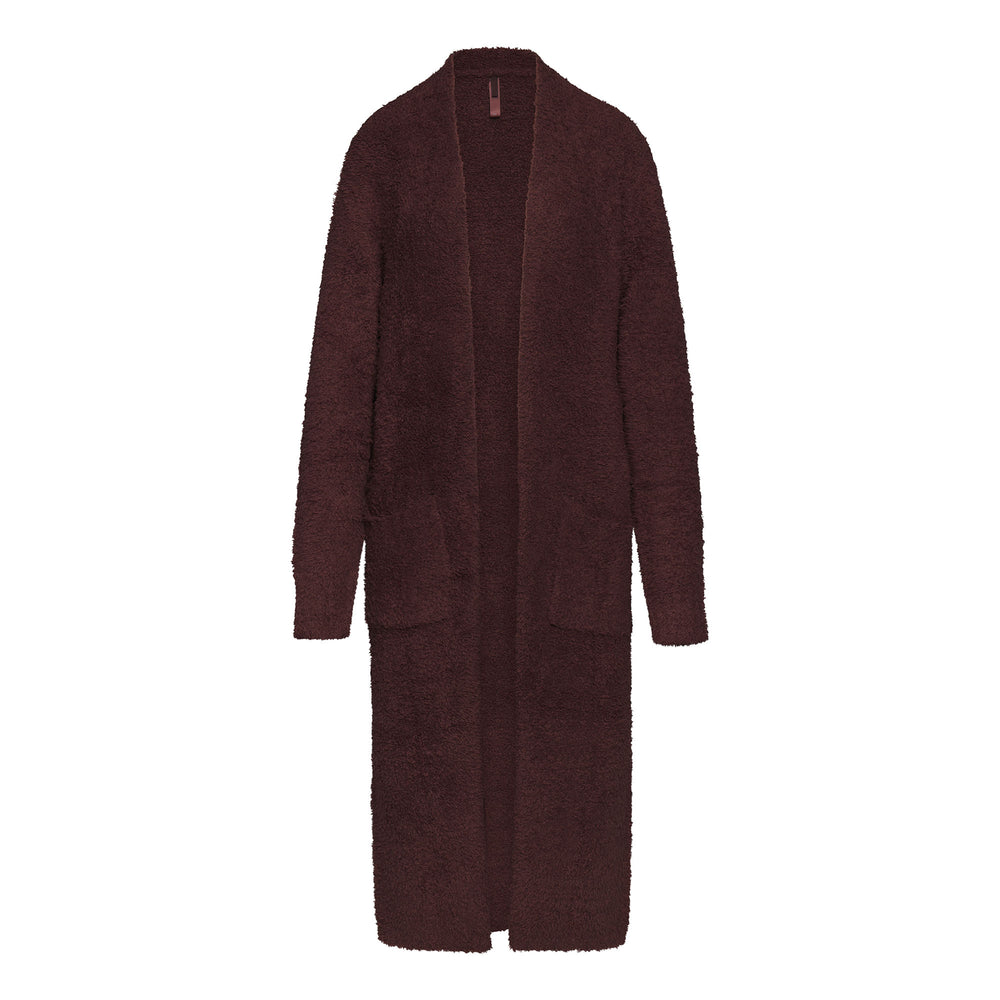 Skims COZY KNIT Badjas Donkerrood | 42ZUXVEIT