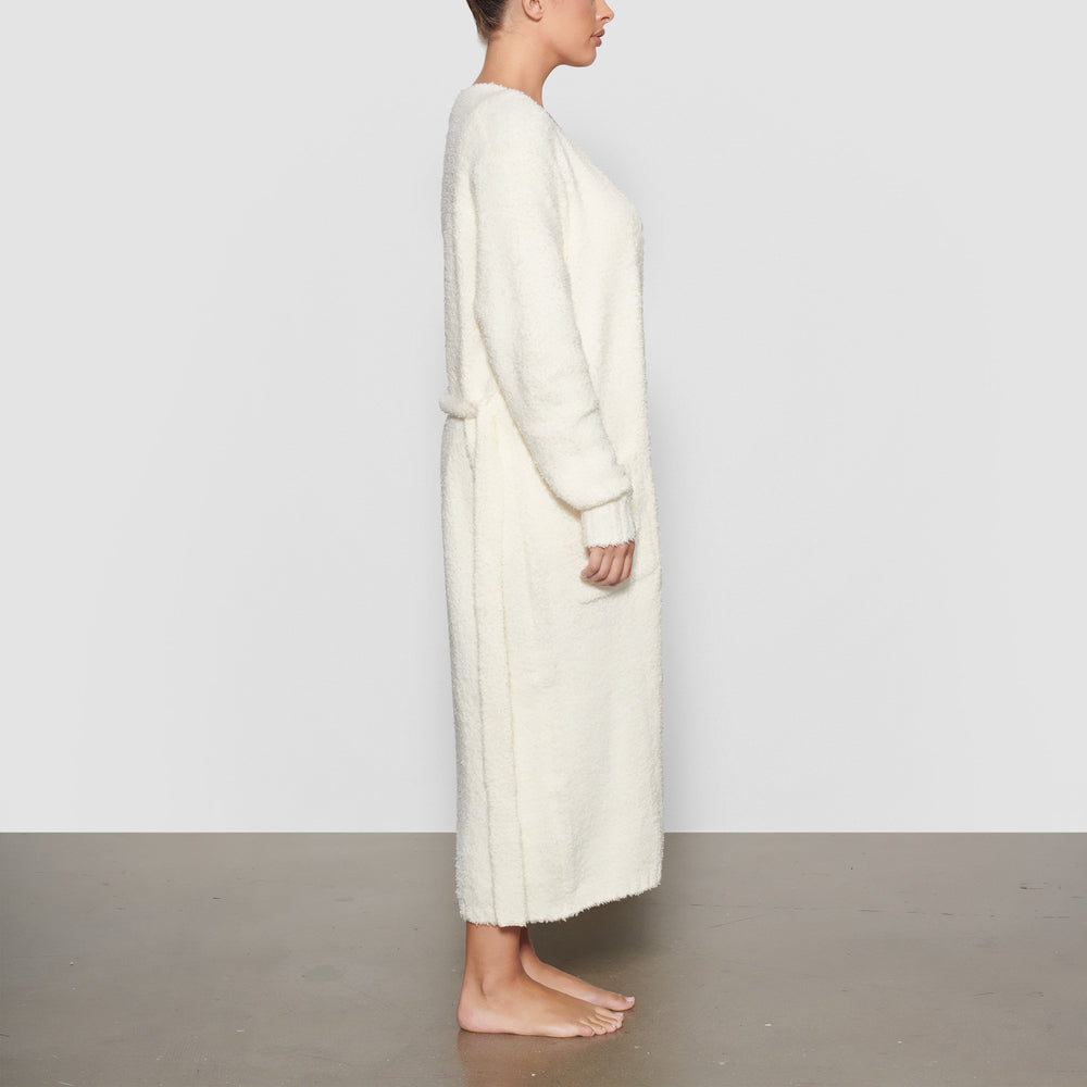 Skims COZY KNIT Badjas Wit | 97UFPHCAJ