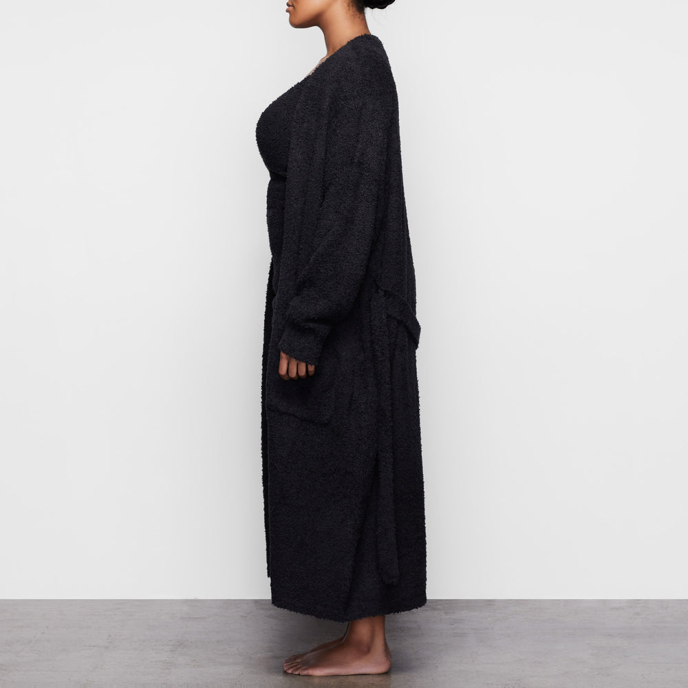 Skims COZY KNIT Badjas Zwart | 29JEHPCMN
