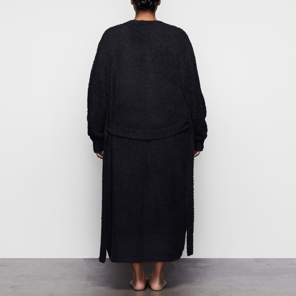 Skims COZY KNIT Badjas Zwart | 29JEHPCMN