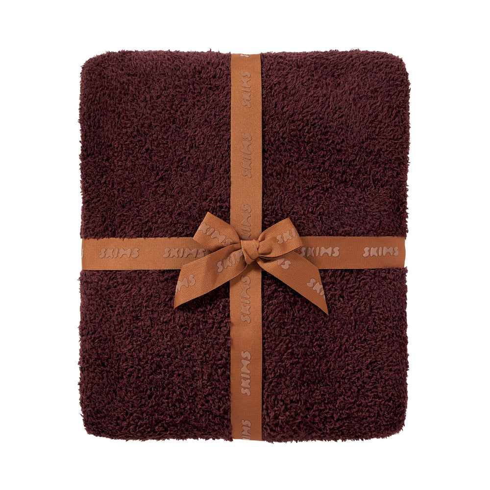 Skims COZY KNIT Deken Donkerrood | 65UATCJKI