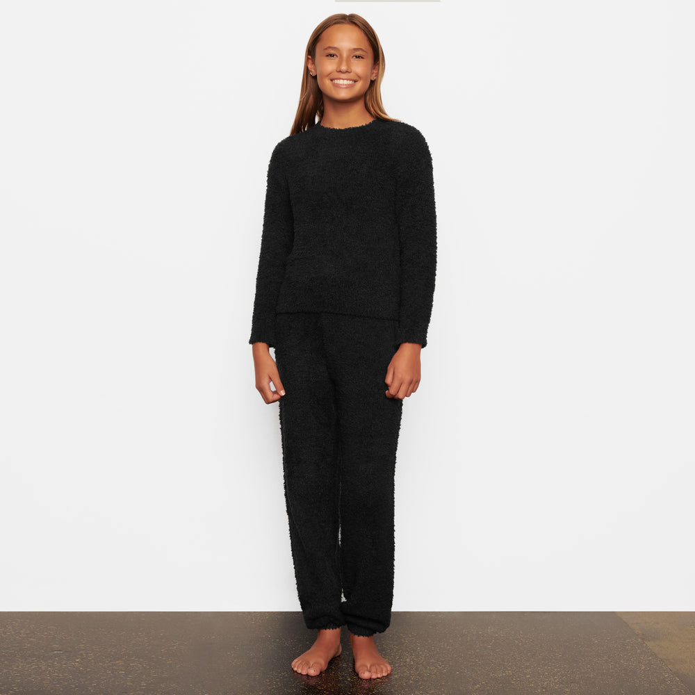 Skims COZY KNIT JOGGER Kinderen Zwart | 73YPSGJHD
