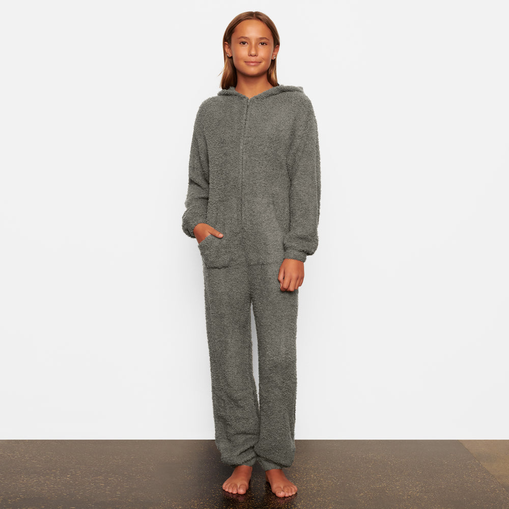 Skims COZY KNIT ONESIE Kinderen Grijs | 59UHQBCJX