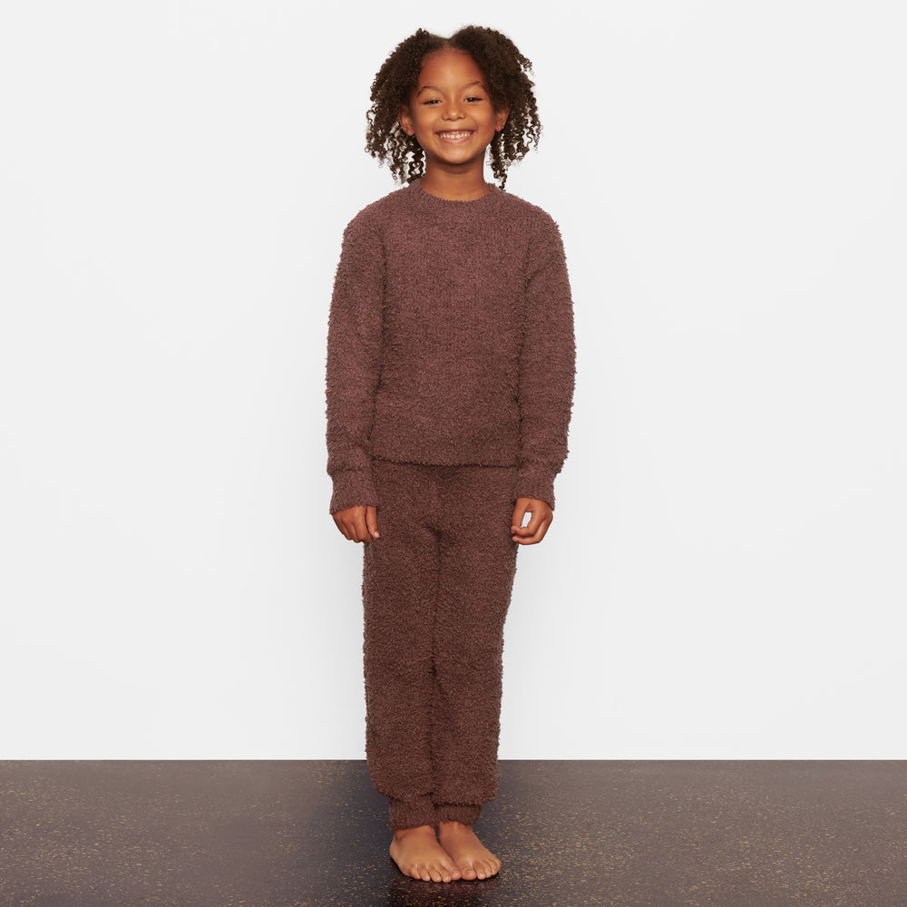 Skims COZY KNIT PULLOVER Kinderen Donkerrood | 43NRFUSQC