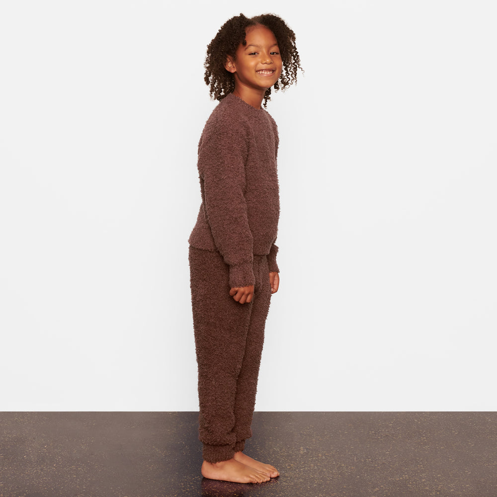 Skims COZY KNIT PULLOVER Kinderen Donkerrood | 43NRFUSQC