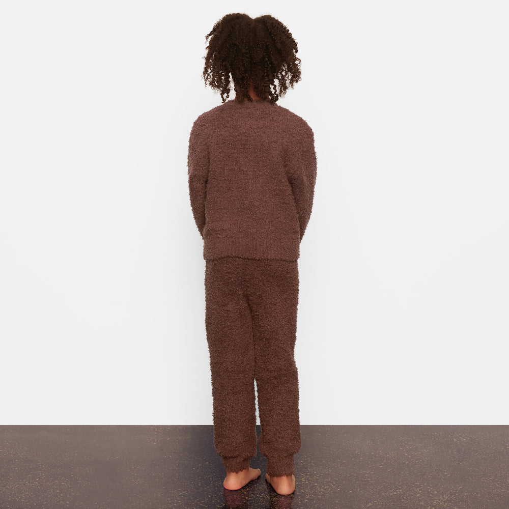 Skims COZY KNIT PULLOVER Kinderen Donkerrood | 43NRFUSQC